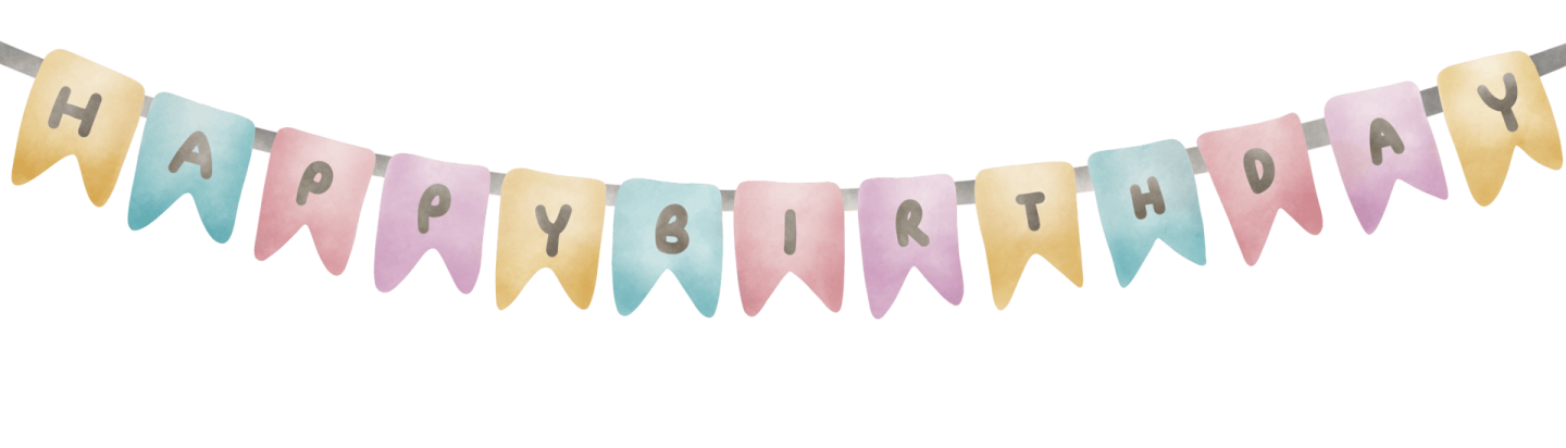 happy birthday bunting banner