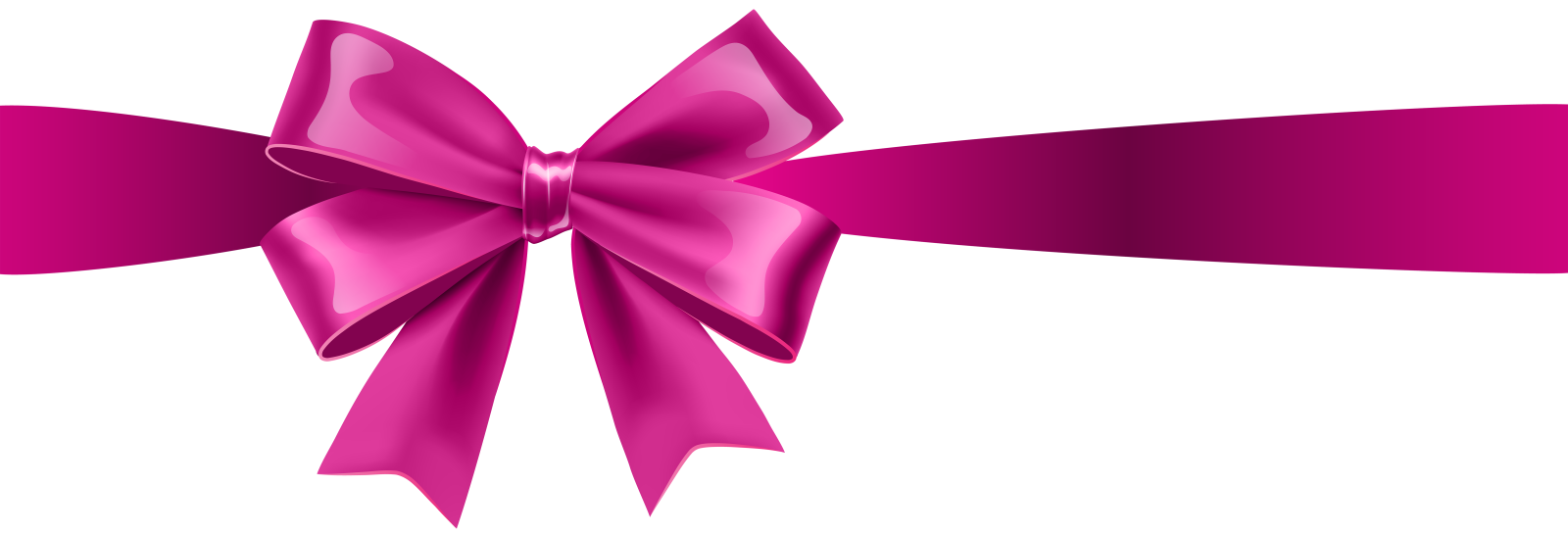 a pink ribbon on a white background