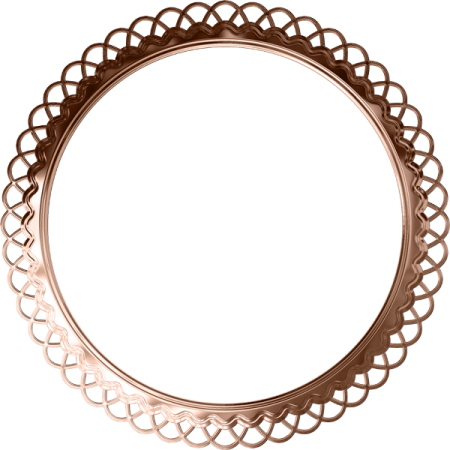 a rose gold ring with an intricate design
