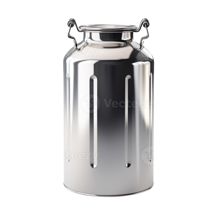 a stainless water bottle on a white background