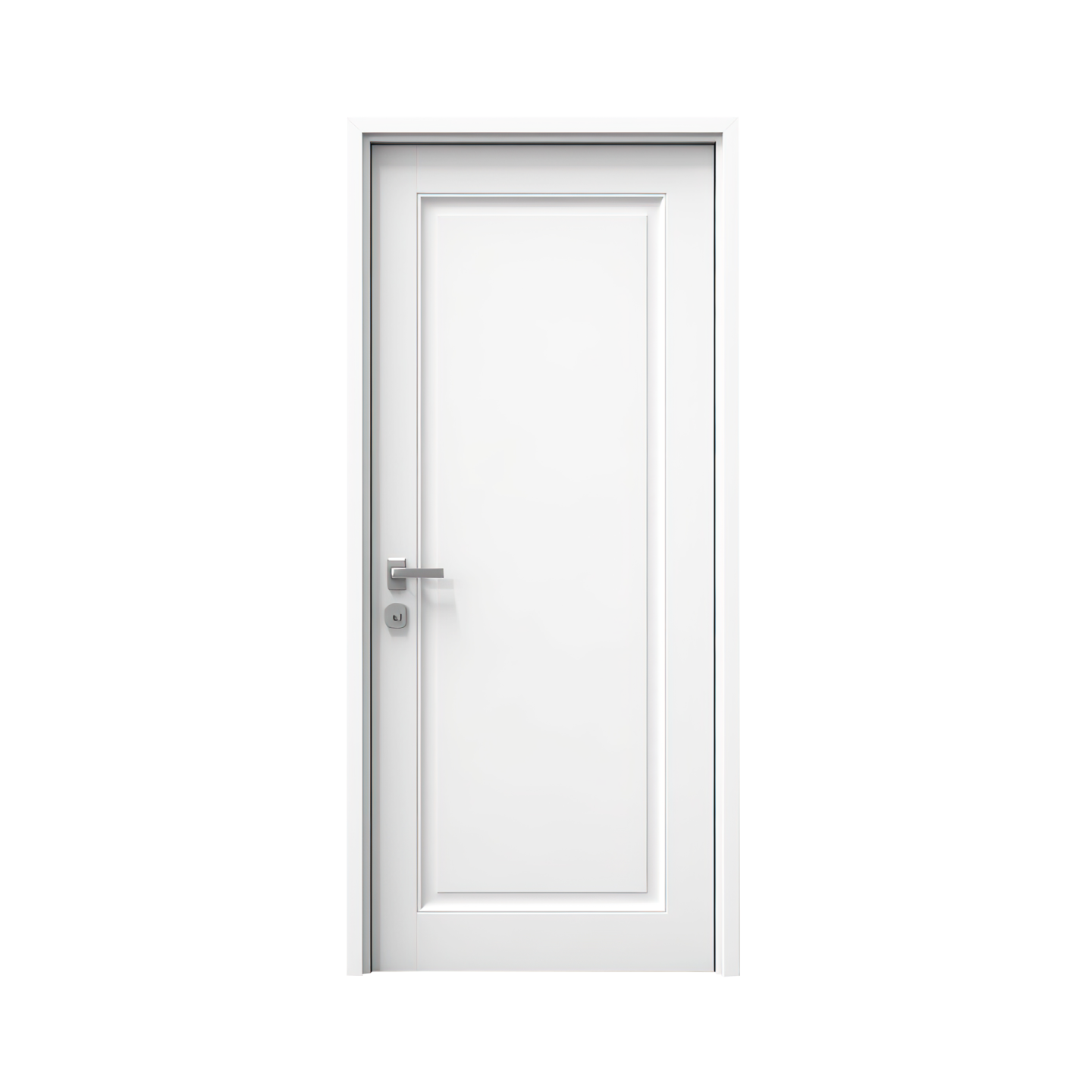 a white door with a handle on it