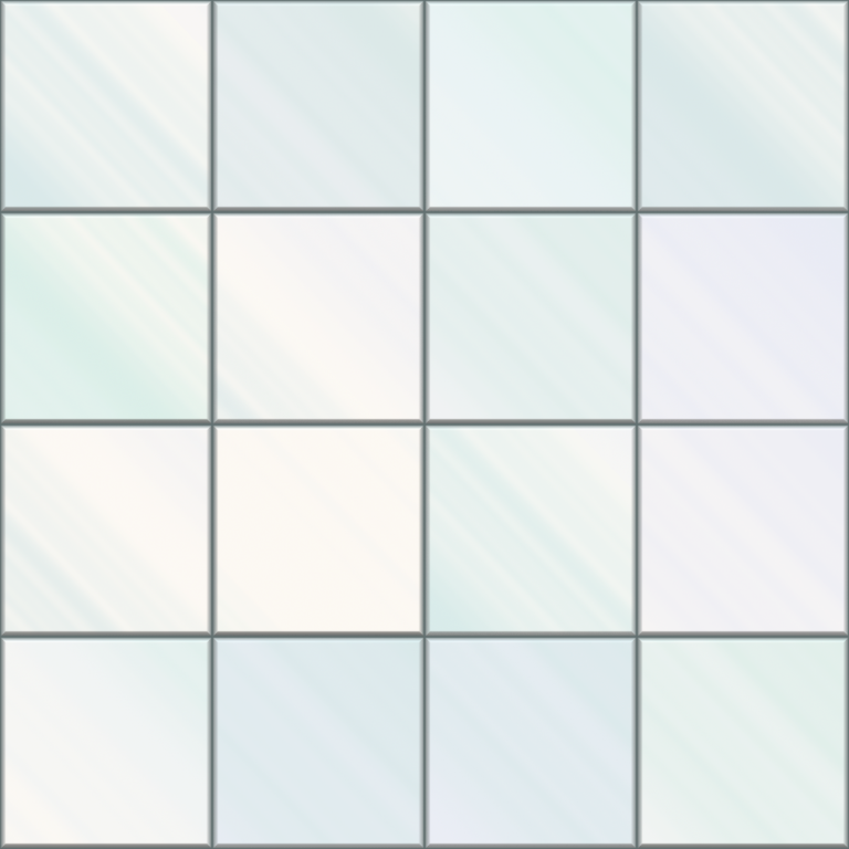 a white and green tile pattern