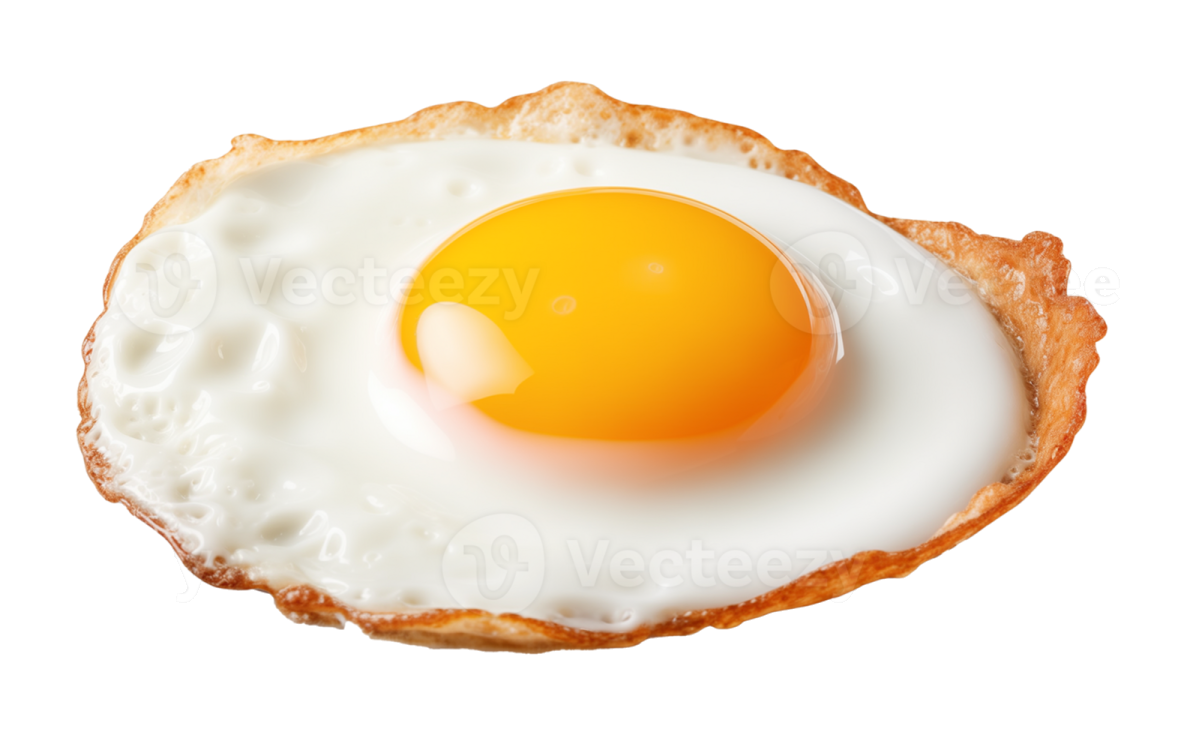 a fried egg on top of toasted bread