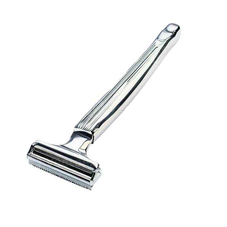 a razor on a white background