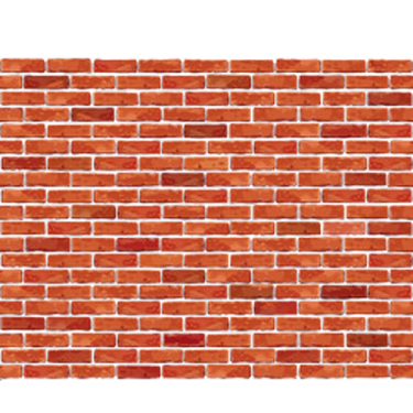a brick wall with a white background