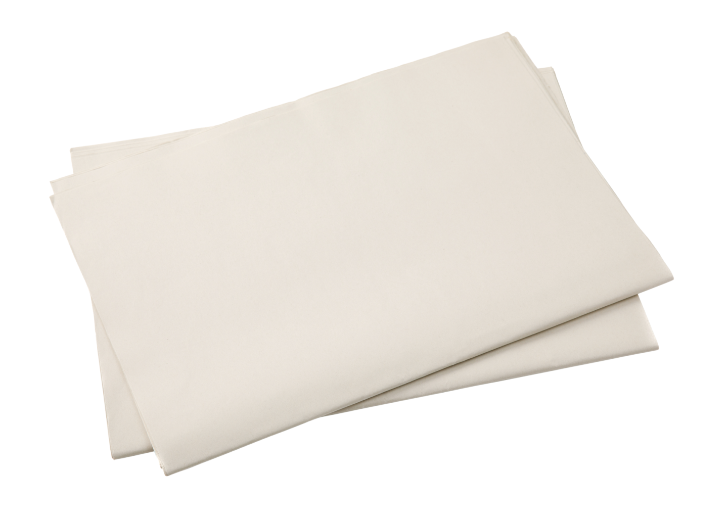 a pair of white sheets on a white background
