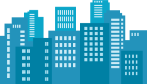 an image of a city with tall buildings