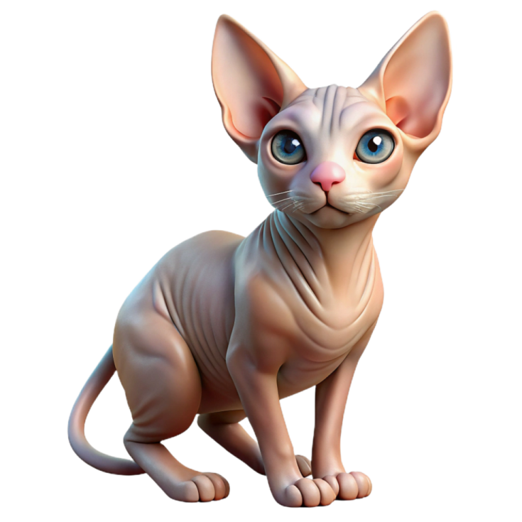 a cat with blue eyes sitting on the ground
