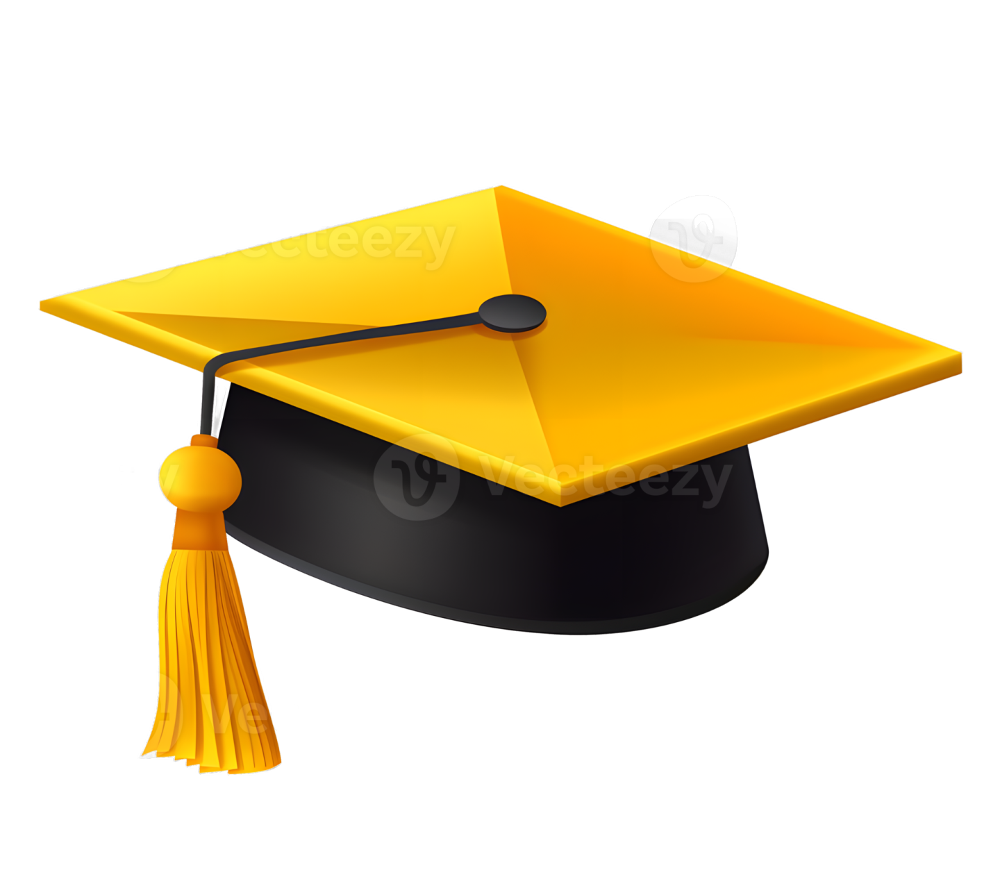a graduation cap on a white background