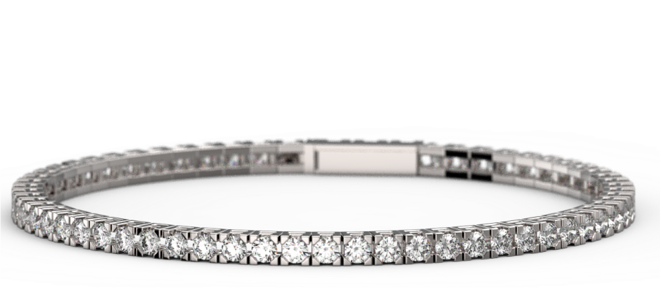 a white gold and diamond bracelet