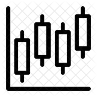 a black and white icon of a bar