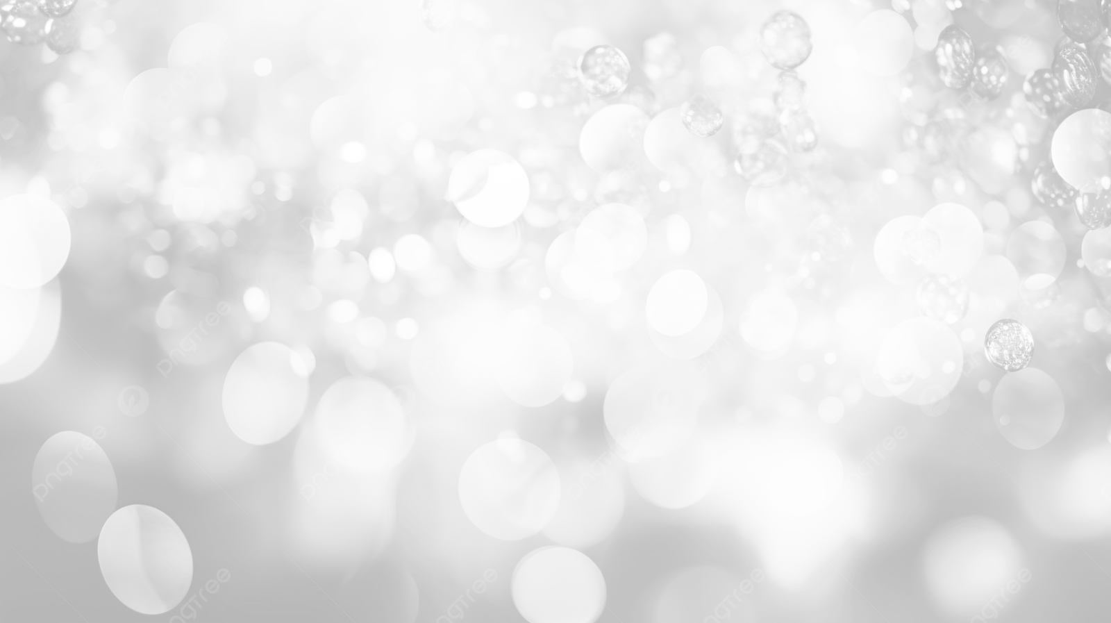 a white and gray abstract background with bo lights