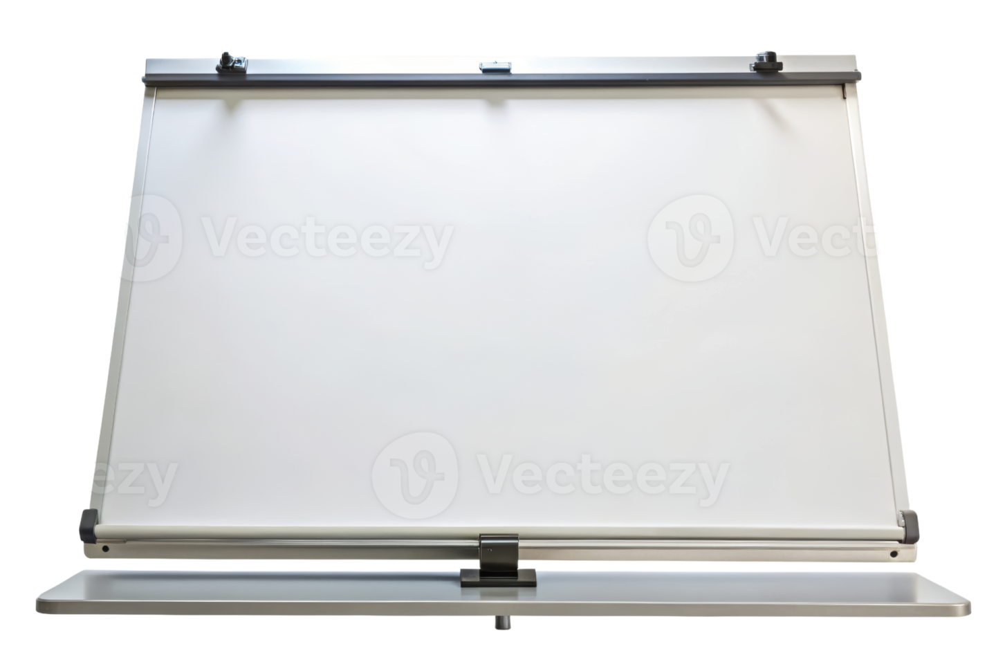 a white board on a metal stand