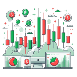 an illustration of a cloud with graphs and diagrams