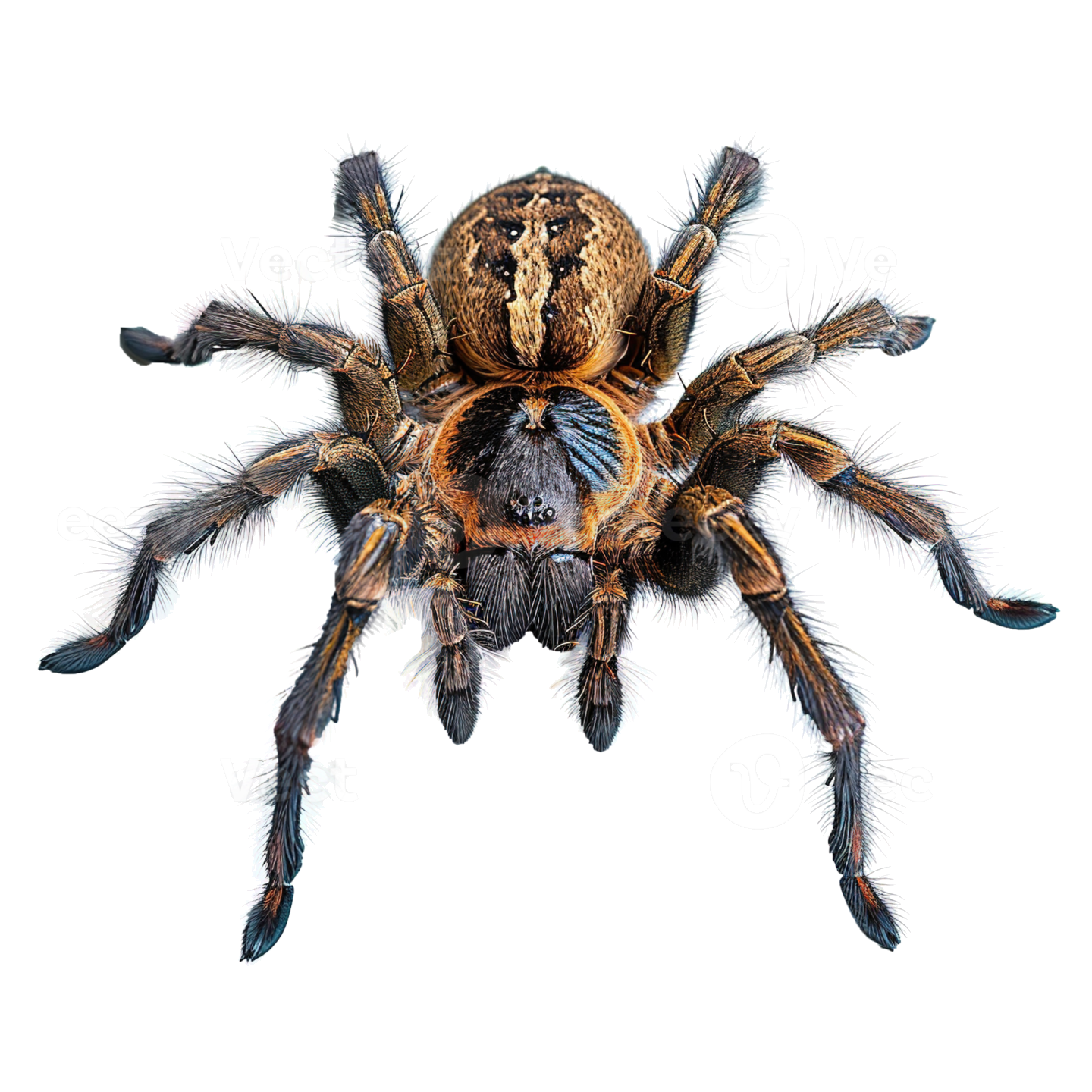 a tara spider on a white background