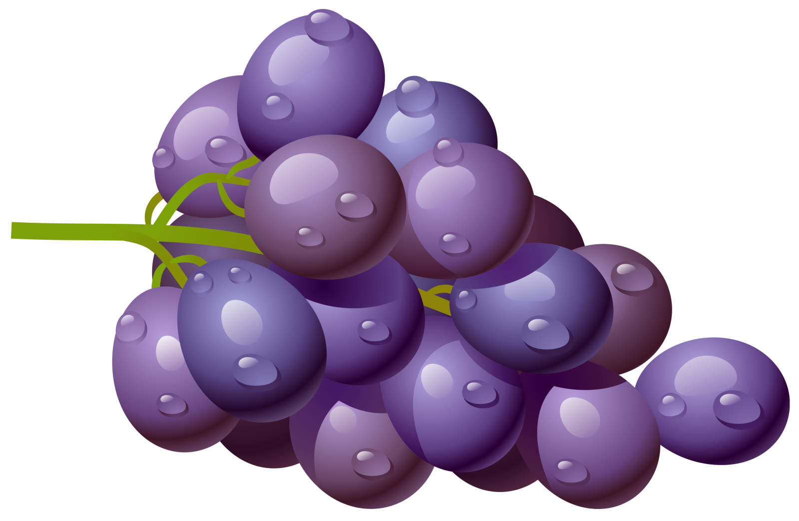a bunch of grapes with water droplets