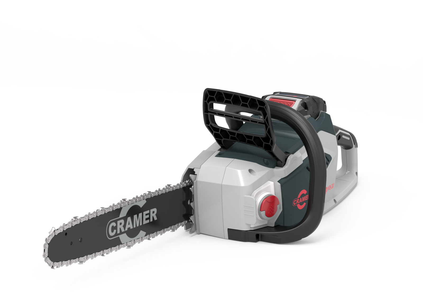 a chainsaw is shown on a white background
