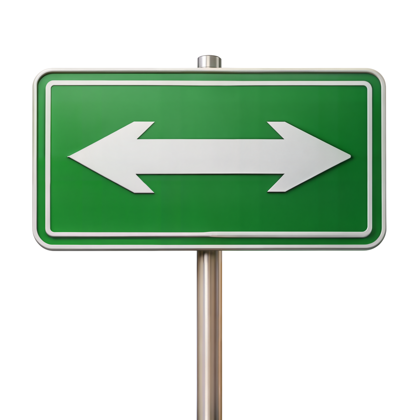 a green road sign with an arrow pointing to the right
