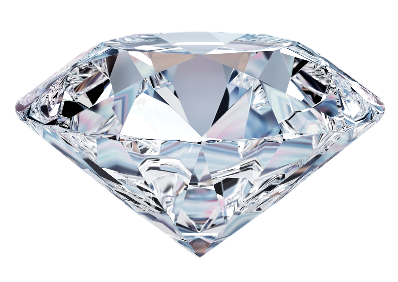 a diamond on a white background