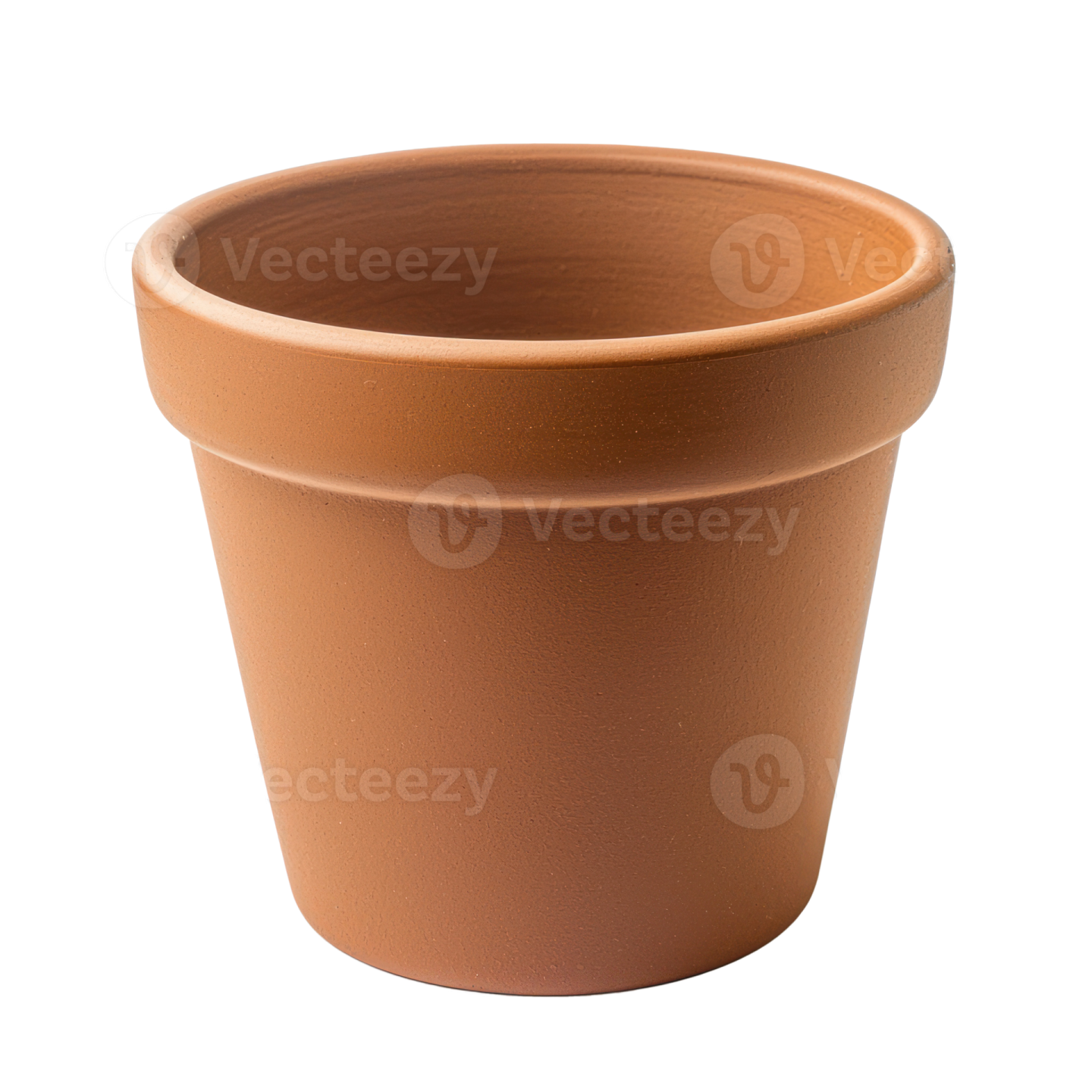 a clay pot on a white background