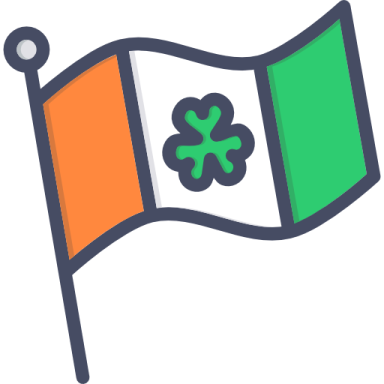 a flag with a radioactive symbol on it