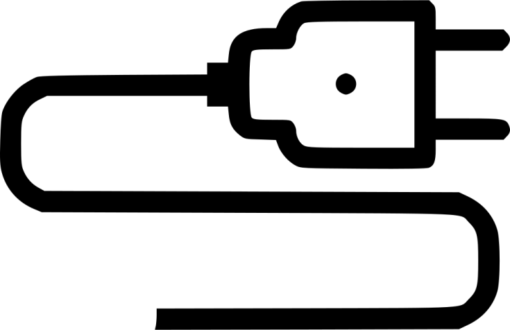 a black and white image of a usb