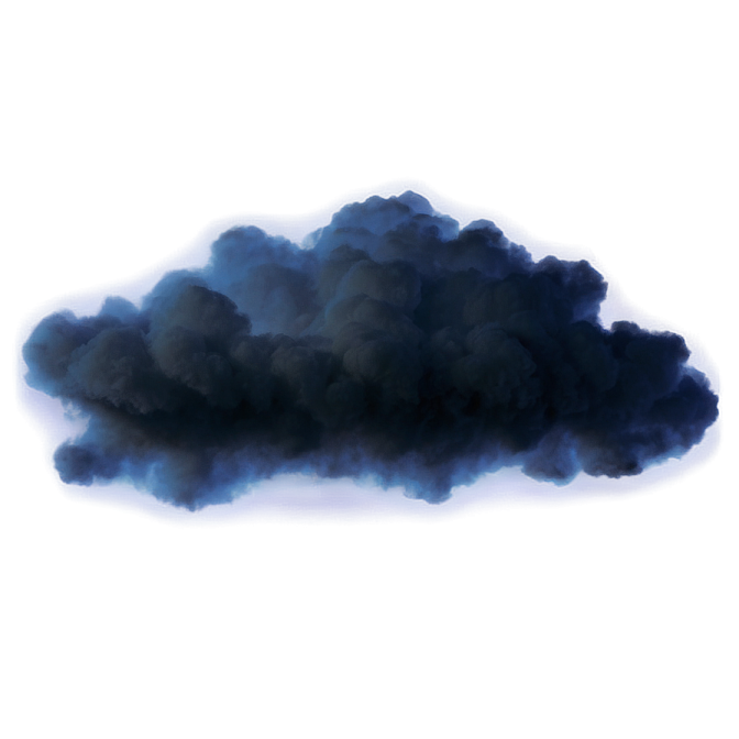 a black cloud on a white background