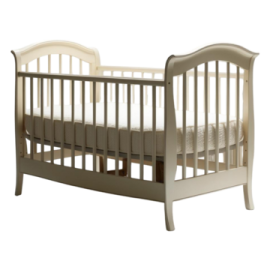 a small cribt with a todd bed in it