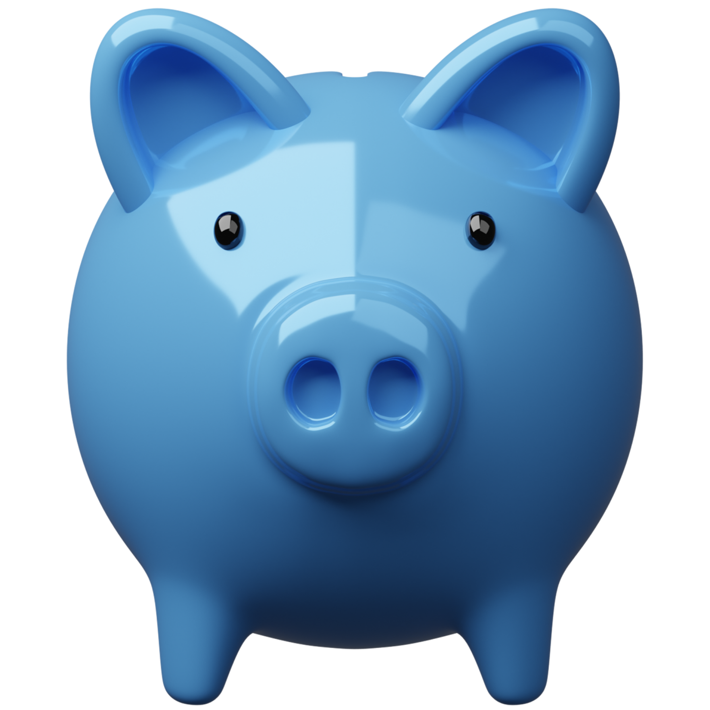 a blue pig