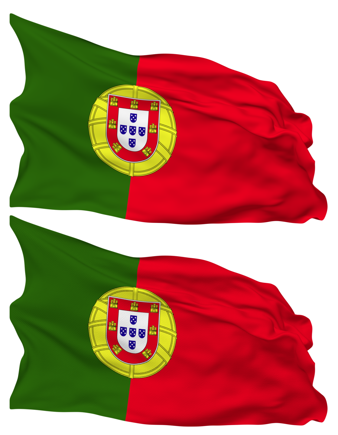 two flags with the flag of portugal