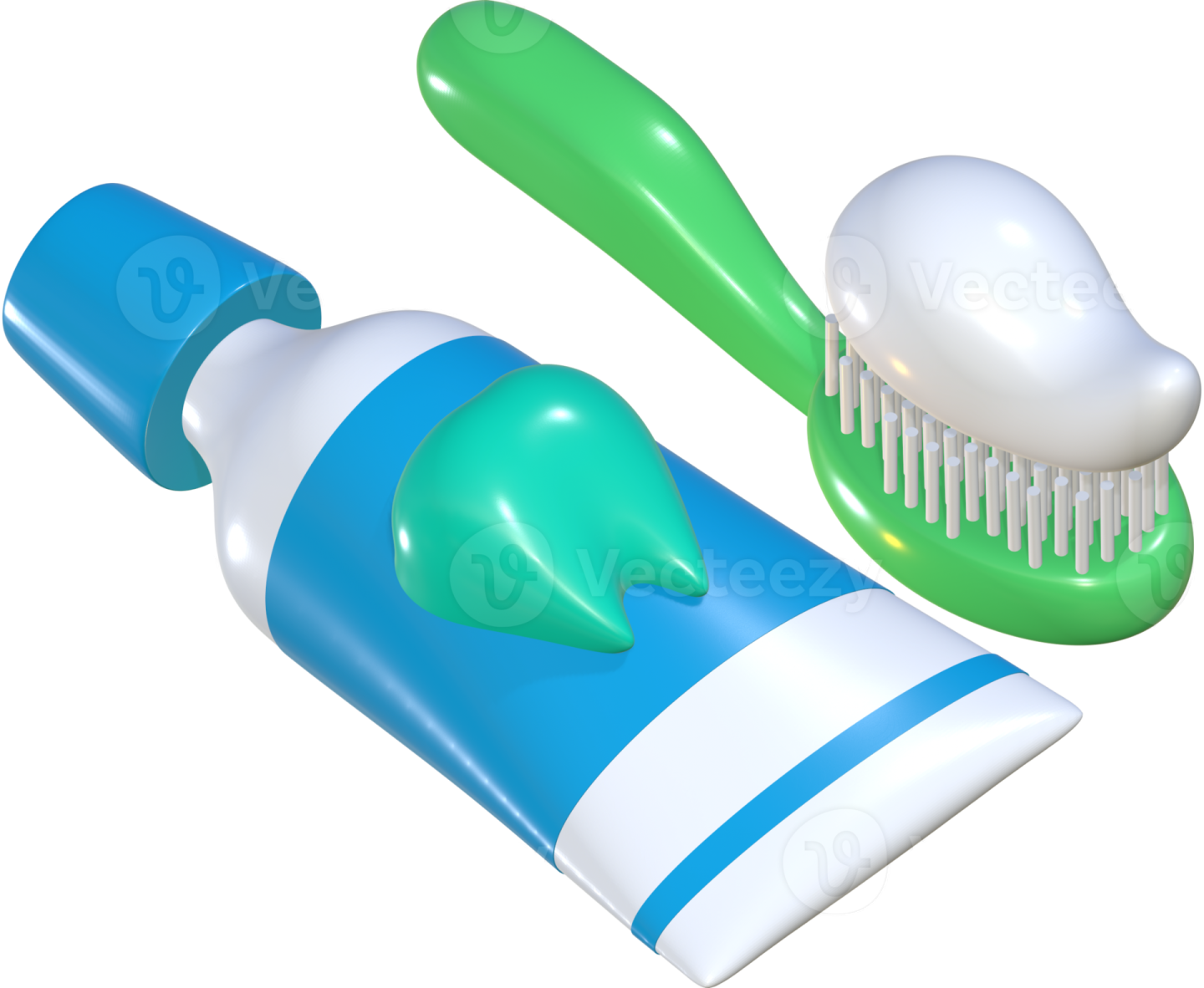 a toothbrush and tooth brush on a white background