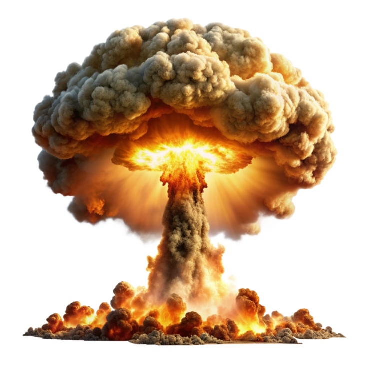 an explosion in the air