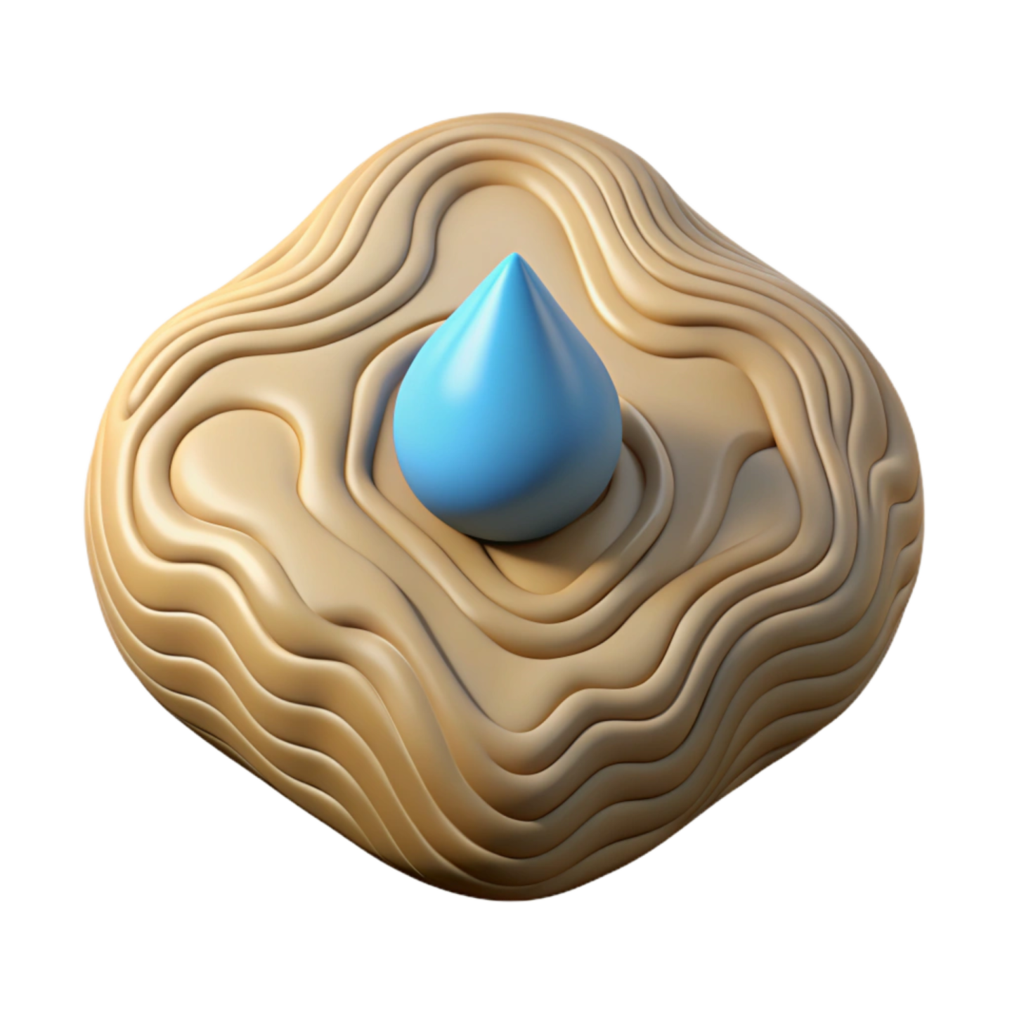 an image of a blue drop on a white background