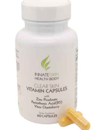 a bottle of vitamin capsules