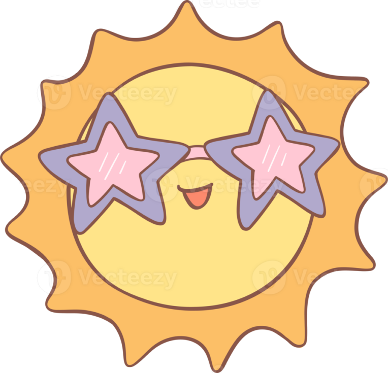 a sun with two stars on top of it