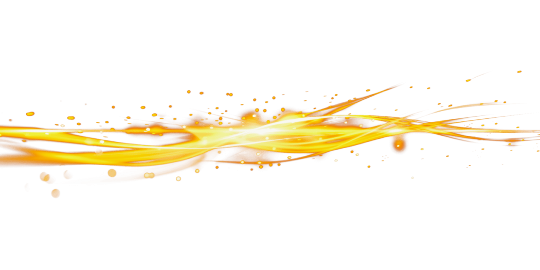 a white background with orange and yellow swirls
