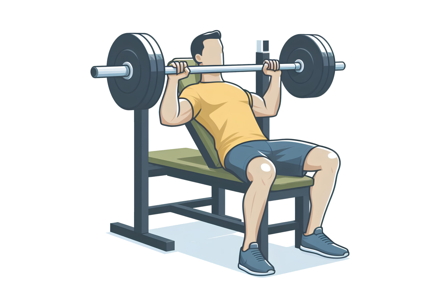 a man squats with a barbell