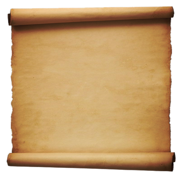 an old scroll on a white background