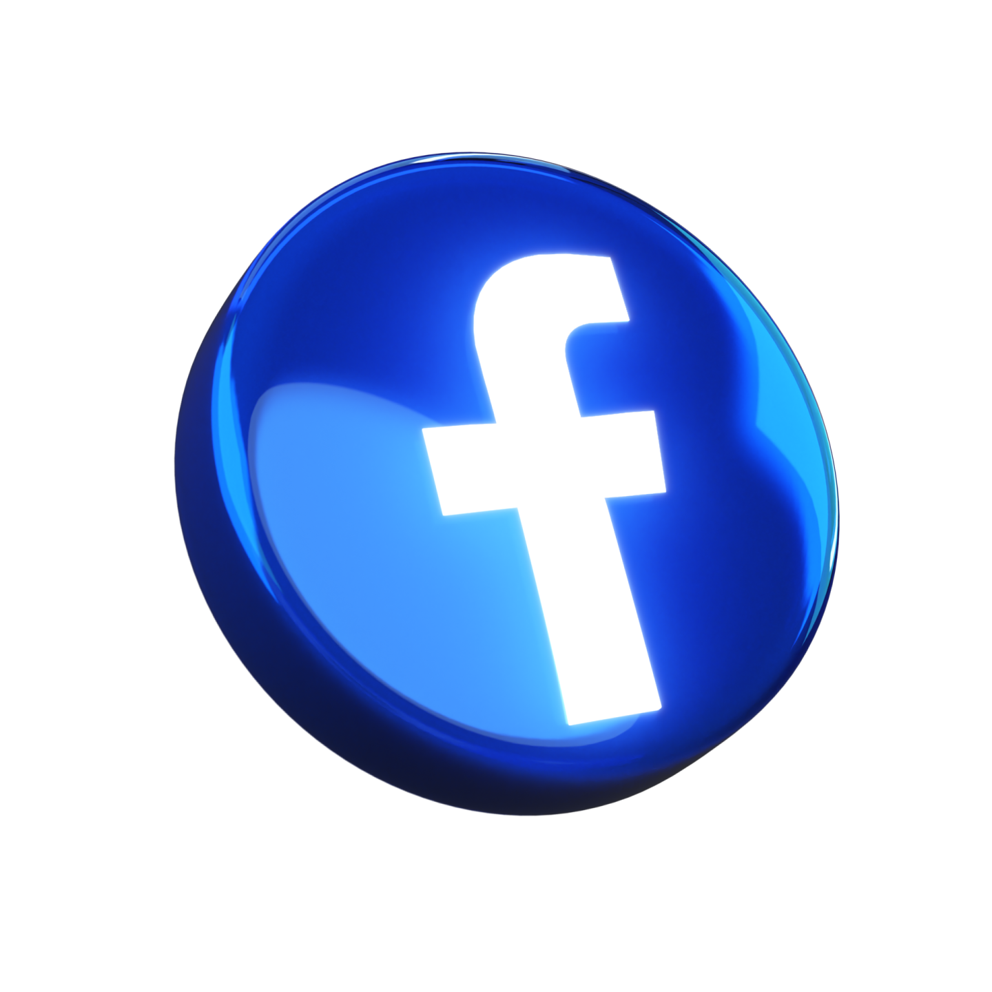 a blue button with the facebook logo