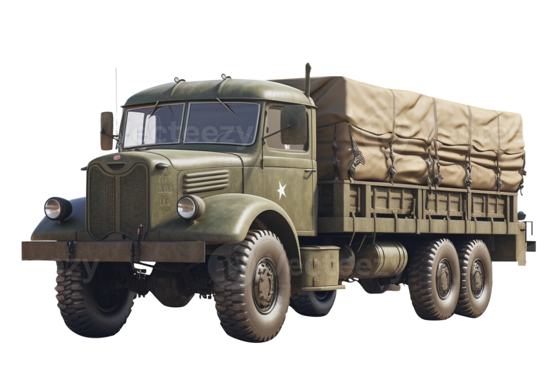 the truck is green