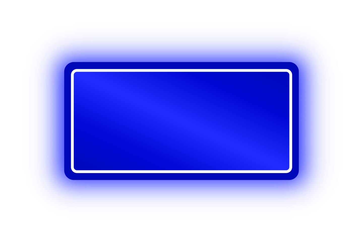 a blue sign on a white background