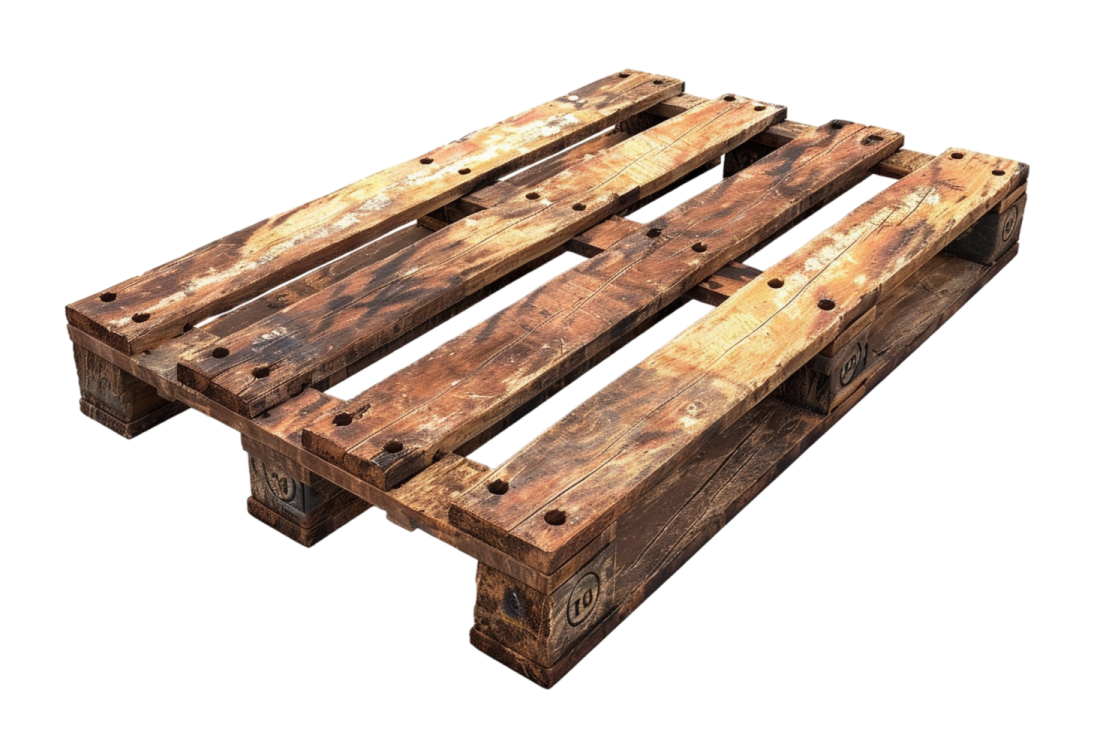a pair of wooden pallets