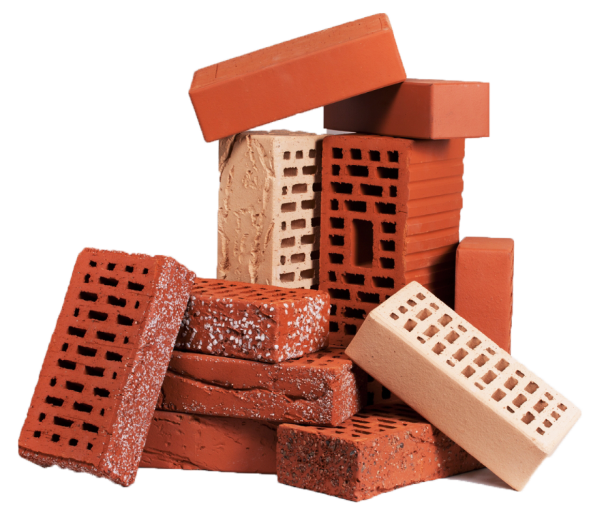 a pile of bricks