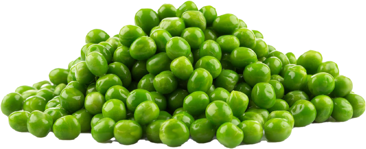 a pile of green peas