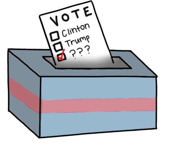 a voting box with the word vote on it