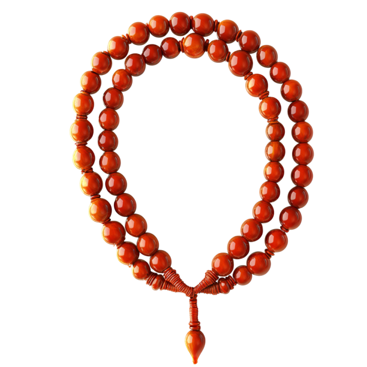 a red jasperite bea bracelet with a ta