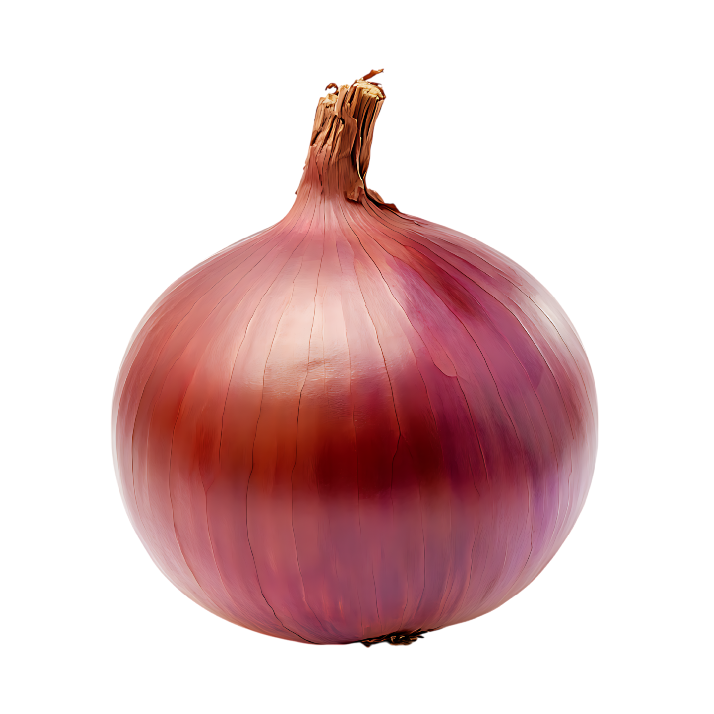 a red onion on a white background