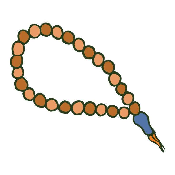 an image of a necklace with beads on it