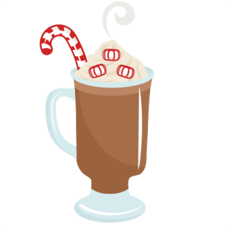 a cup of hot chocolate with a candy cane