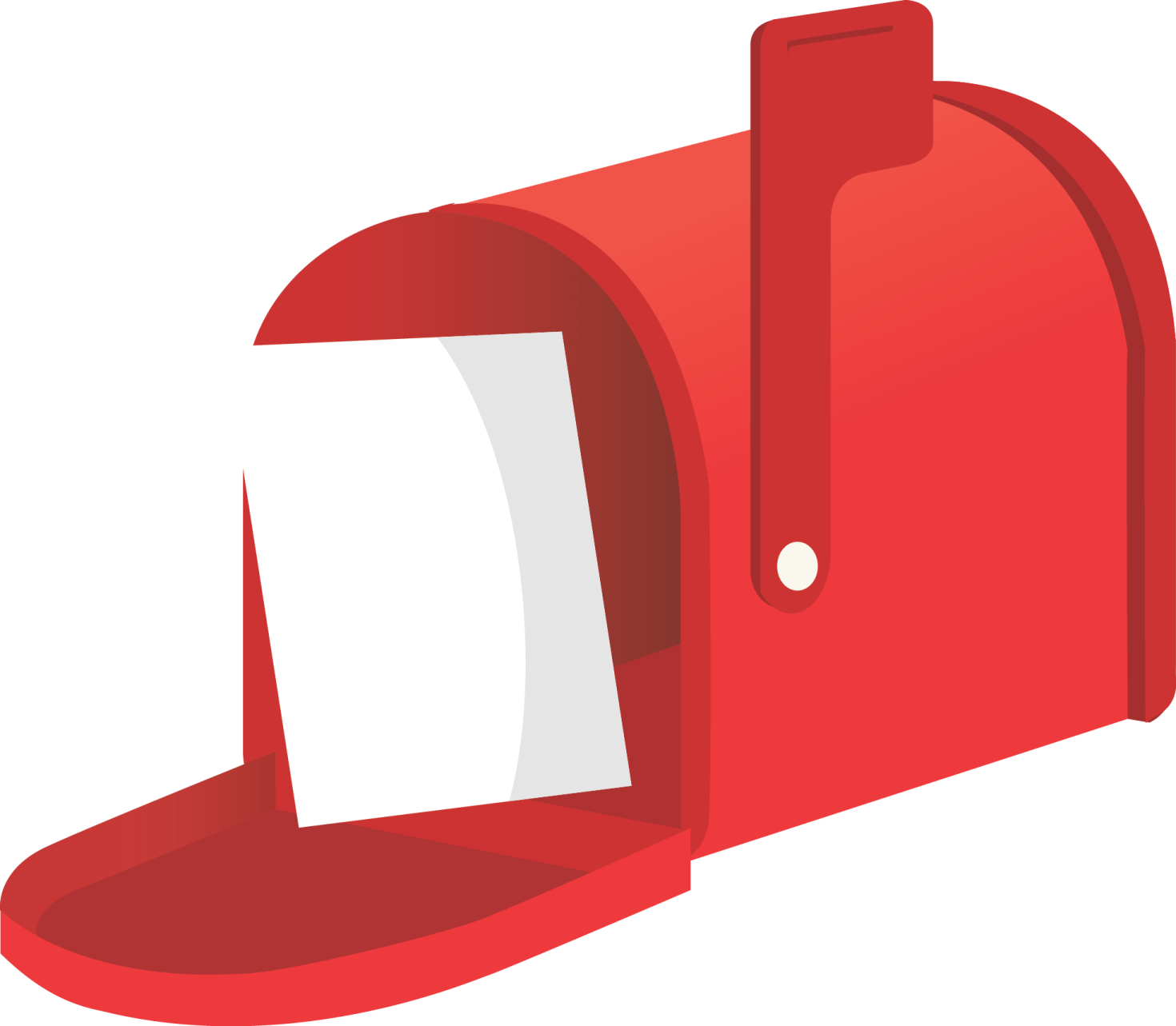 a red mailbox